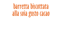 Barretta biscottata alla soia e cacao