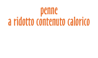 Penne a ridocco contenuto calorico